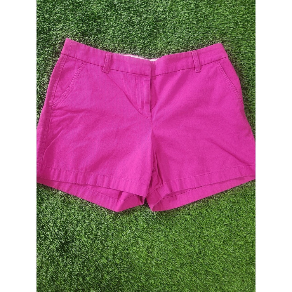 J.Crew Shorts Womens 10 Pink Twill Chino Flat Front Pockets Summer Casual